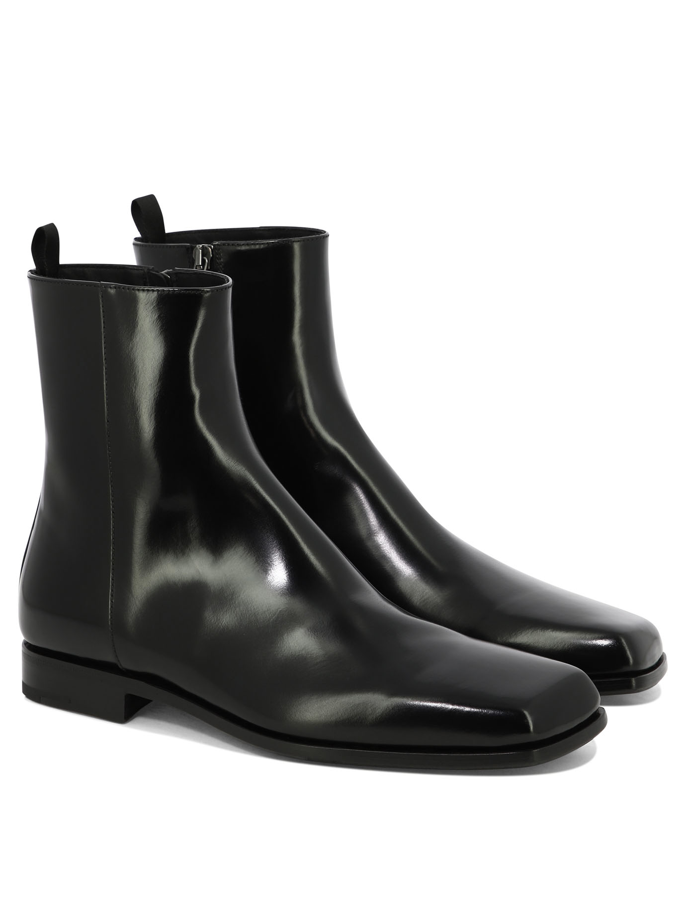 PRADA Black   Square-toe ankle boots